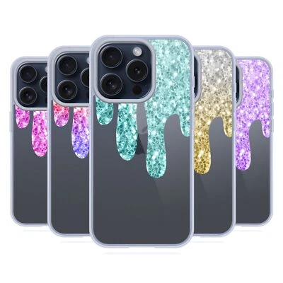 OFFICIAL PLDESIGN DRIPPING SPARKLES SOFT GEL CASE FOR APPLE iPHONE PHONES - Image 1 of 4