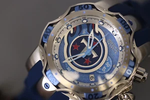 INVICTA NFL Men 52.5mm Stainless Steel + Aluminum Blue + Light Blue +Steel Blue - Picture 1 of 6