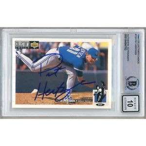 Pat Hentgen Signed 1994 UD Collectors Choice #133 Card AUTO 10 Beckett Blue Jays - Picture 1 of 6