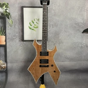 Natural B.C. Rich Warlock Extreme Electric Guitar Maple Top Veneer Body 24 Frets - Picture 1 of 7