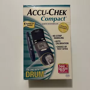 ACCU CHECK COMPACT Diabetes Monitoring Kit Blood Glucose Meter Open Box - Picture 1 of 16