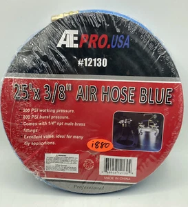25' x 3/8" Luftschlauch blau - ATE Pro #12130 - 300 PSI Arbeitsdruck - Bild 1 von 2