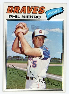 1977 Topps Phil Niekro #615 Braves Ex - Foto 1 di 1