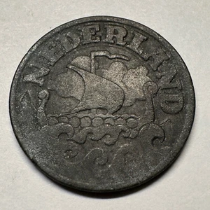 1942 Netherlands 25 Cents - Beautiful Coin - #A-014-B - Picture 1 of 2
