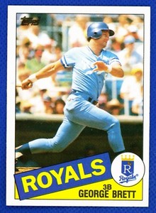 1985 Topps George Brett #100 Kansas City Royals Near Mint