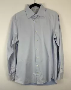 SUITSUPPLY Camisa Formal Para Hombre 40/15.75 Formal Cuello Extendido Azul - Imagen 1 de 8
