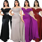 Women Sexy Off Shoulder Formal Wedding Long Dresses African Evening Party Gown