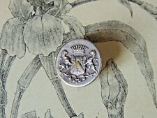 Ancien bouton de livrée en métal - Couronne Comtale - Comte Noblesse collection