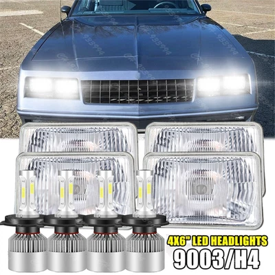 Faros LED 4x6" altos/bajos para Chevrolet Monte Carlo SS 1980-1988 El Camino Foto 1 de 4