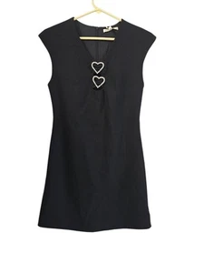 Mini Vestido Maje Mujer Sin Mangas Crepé Ricoeur Cristal Talla 36 Pequeño - Imagen 1 de 9