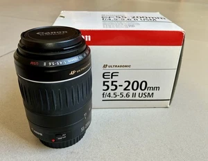 Canon EF 55-200mm f/4.5-5.6 II USM Lens - Foto 1 di 10