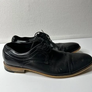 Stacy Adams Black Mens Cap Toe Dress Shoes Oxfords Size 11.5M - Picture 1 of 12