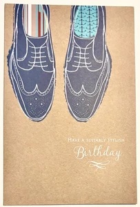 Passend stylische Geburtstagsgrußkarte, Thema Schuhe, keine Nachricht drin - Bild 1 von 1