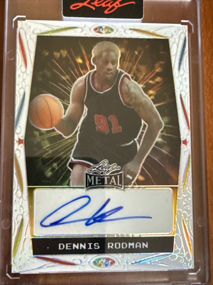 Leaf Dennis Rodman Basketball Autographed Sports Trading Cards