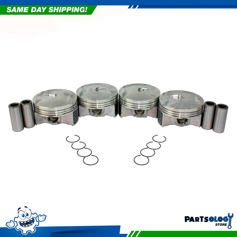 DNJ P4306 Juego completo de pistones de tamaño estándar para Honda 2.4L DOHC de 13-19 Foto 1 de 4
