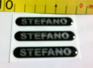 Logo Fregio con Nome in Resina 3 pezzi STEFANO - Imagen 1 de 1