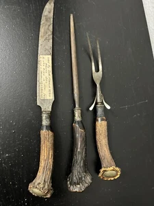 Vintage Set Of 1850 Knife Carving Set? - Picture 1 of 6