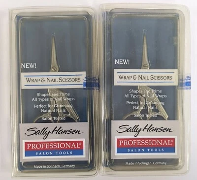 2PK SALLY HANSEN HERRAMIENTAS DE SALÓN PROFESIONAL ENVOLTURA Y TIJERAS DE UÑAS PAQUETE IMPERFECTO Foto 1 de 2
