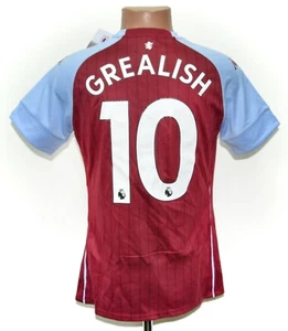 *BNWT* ASTON VILLA 2020/2021 HOME FOOTBALL SHIRT KAPPA GREALISH #10 XL - Picture 1 of 6