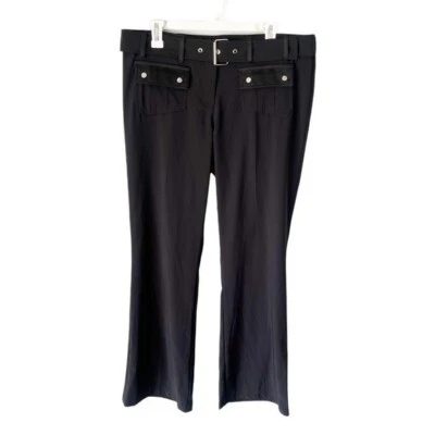 Vintage Pants Women's 15 Black Whimsigoth Low Rise Y2K 2000s - Image 1 of 4