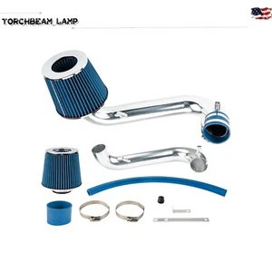 For 2001-2004 2005 Honda Civic 1.7L Air Intake Kit Aluminum Polished Blue - Picture 1 of 13