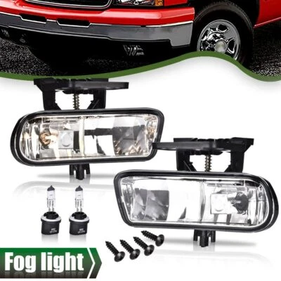 Fog Lights Lamps Fit For 2000-2006 GMC Yukon 1999-2002 Sierra 1500 2500 3500 - Image 1 of 4