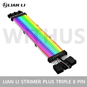 LIAN LI STRIMER Plus Triple 8 PIN 300mm Adresowalny przedłużacz RGB - Fedex - Zdjęcie 1 z 9
