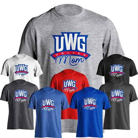 University of West Georgia UWG Wolves Mom Mother Parent Short Sleeve T-Shirt Tee Cover
