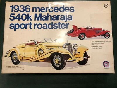RARO MODELLINO GAKKEN N°81051 KIT SCALA 1:16 1936 Mercedes 540K Maharaja Sport - Immagine 1 di 4