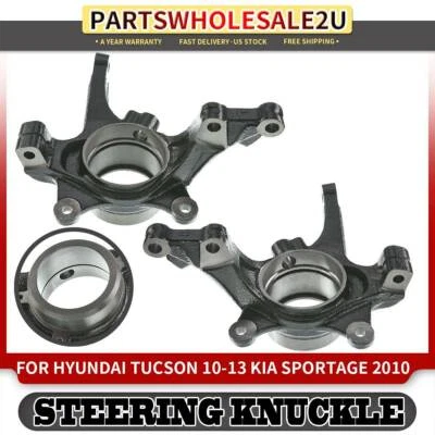 2x Front LH & RH Steering Knuckle for Kia Sportage 2010 Hyundai Tucson 2010-2013 Foto 1 de 4