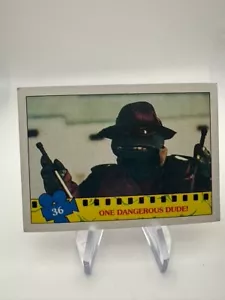 1990 Topps Teenage Mutant Ninja Turtles Movie Cards TMNT One Dangerous Dude! #36 - Picture 1 of 2