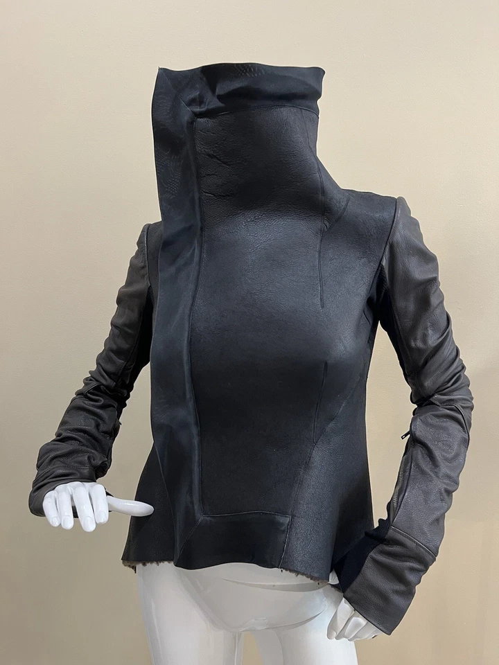 Chaqueta de motociclista Rick Owens de piel de oveja Italia 42/US 8 Foto 1 de 4