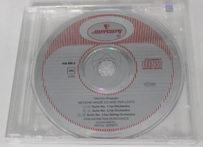 Ottorino Respighi Antiche Danze Ed Arie Per Liuto CD оркестр 1959 венгерский - Изображение 1 из 4