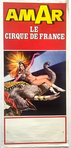 Affiche originale cirque - AMAR LE CIRQUE DE FRANCE 1980 - Picture 1 of 1