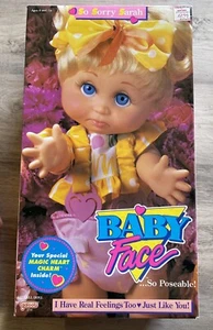 Vintage Galoob 1990 Baby Face Doll “So Sorry Sarah” BOX ONLY - Picture 1 of 4