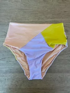 City Chic CCX Splice size XS Lulu High Waist Bikini Swim Bottom NWT Full coverag - Picture 1 of 2