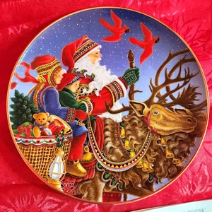 Princess House Porcelain Collectors Christmas Plate 2002 Wondrous Night ~ 8-1/4" - Picture 1 of 4