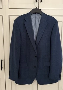 Bartorelli Napoli Abito Sartoriale Blazer blau kariert 100% Wolle Gr. EU 56, 48 US - Bild 1 von 19