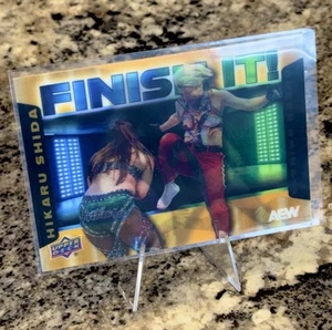 2025 AEW Upper Deck Hikaru Shida/Queen Aminata FINISH IT! Lenticular *Case Hit* - Picture 1 of 4