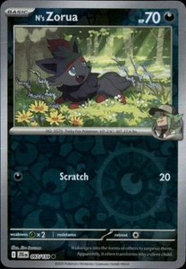 N's Zorua Reverse Holo Common SV09: Journey Together 097/159 NM - Bild 1 von 2