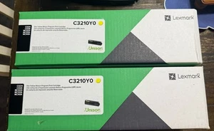 Lexmark C3210Y0 Yellow Toner Cartridge Genuine - Picture 1 of 2
