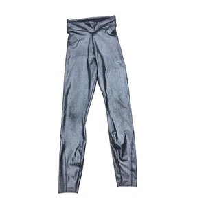 Leggings Adidas Stella McCartney argento scintillante S donna gamba skinny atletici - Foto 1 di 8
