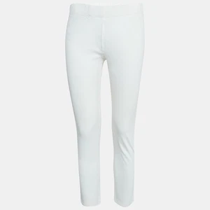 Joseph White Stretch Gabardine Tight Fit Leggings M - Picture 1 of 10