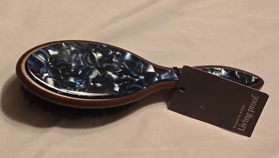 Живой доказательство гладкий деревянный кабан щетина волос щетка стандартный размер синий/коричневый новый - Изображение 1 из 4