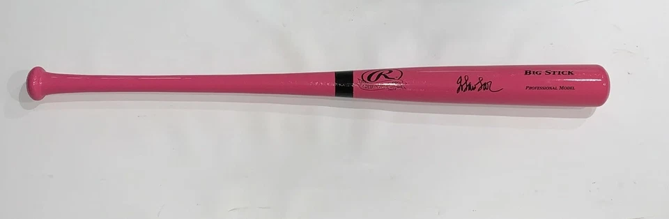 JORDAN LAWLAR SIGNED PINK RAWLINGS BAT ARIZONA DIAMONDBACKS PROOF PSA COA - Image 1 of 4