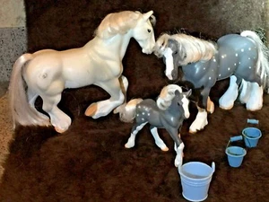 Grand Champions Clydesdale Gray Family 51001 Empire Toys Pferd Set - Bild 1 von 8
