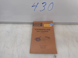 CATERPILLAR 641 SCRAPER HYDRAULIC PARTS BOOK - Imagen 1 de 5
