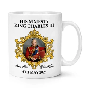 King Charles III 2023 10oz Mug Cup Kings Coronation Commemorative Gift Souvenir - Picture 1 of 2