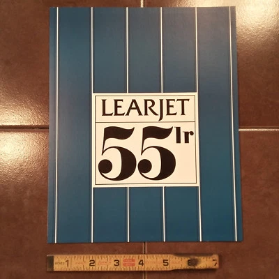 Folleto de ventas original Gates Learjet 55LR, TriFold, 8 x 10" Foto 1 de 4