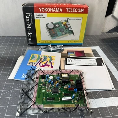 Vintage ISA Data Fax/Modem YokoHama Telecom 9624SH - UNTESTED READ DESCRIPTION - Image 1 of 4